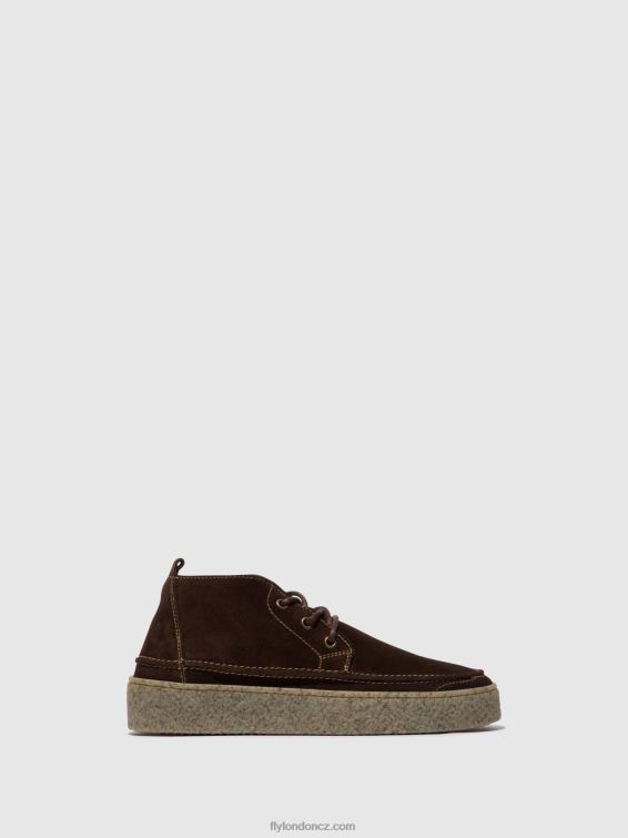 mocca Fly London muži šněrovací kotníkové boty roly518 2HX4R798