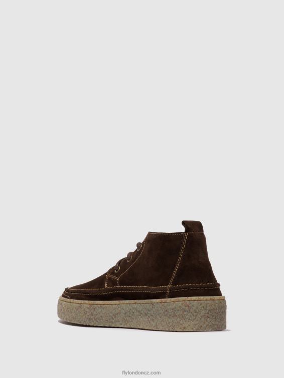 mocca Fly London muži šněrovací kotníkové boty roly518 2HX4R798