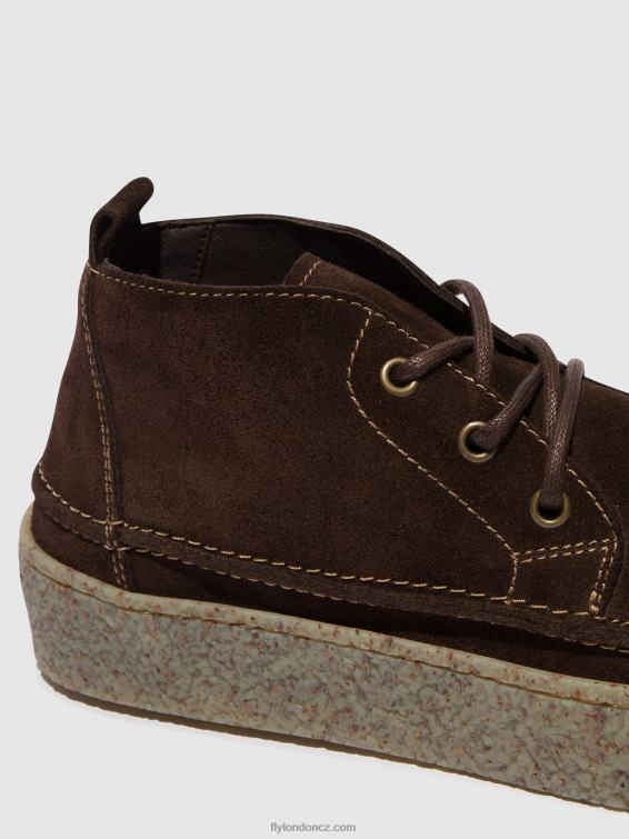 mocca Fly London muži šněrovací kotníkové boty roly518 2HX4R798