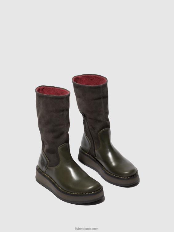 diesel (růžový) Fly London ženy boty na zip rula083 2HX4R298