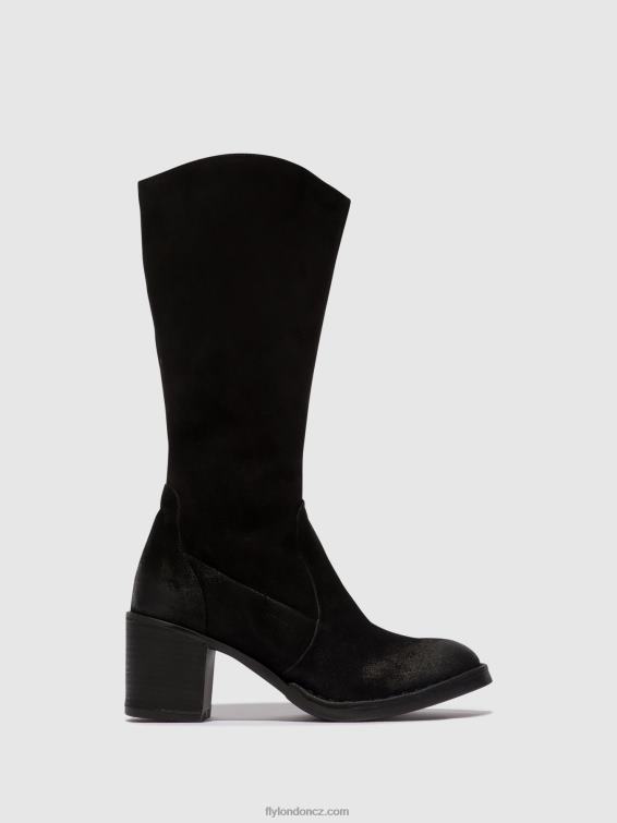 Černá Fly London ženy boty na zip balo096 2HX4R304