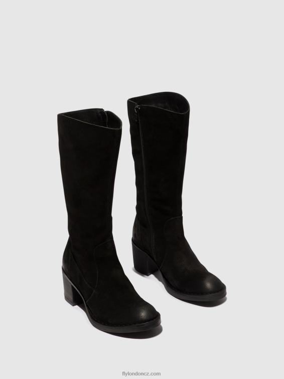 Černá Fly London ženy boty na zip balo096 2HX4R304