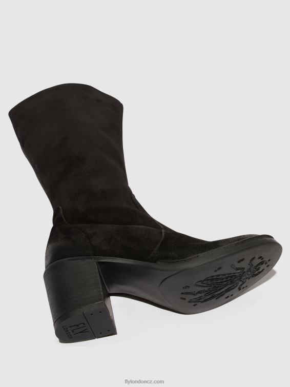 Černá Fly London ženy boty na zip balo096 2HX4R304