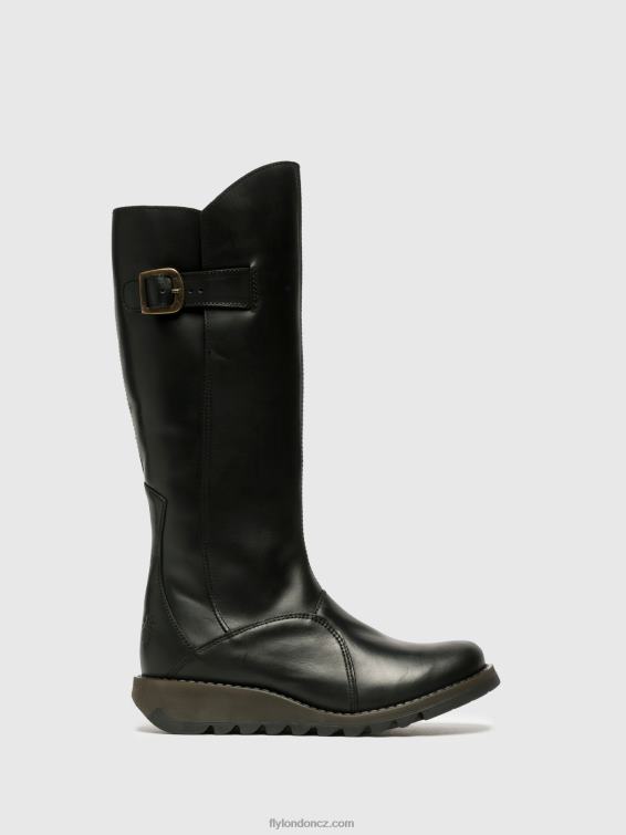 Černá Fly London ženy boty na zip mol 2 2HX4R353