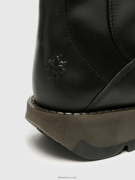 Černá Fly London ženy boty na zip mol 2 2HX4R353
