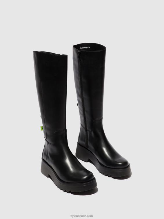 Černá Fly London ženy boty na zip mynt908 2HX4R302