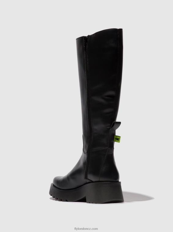 Černá Fly London ženy boty na zip mynt908 2HX4R302