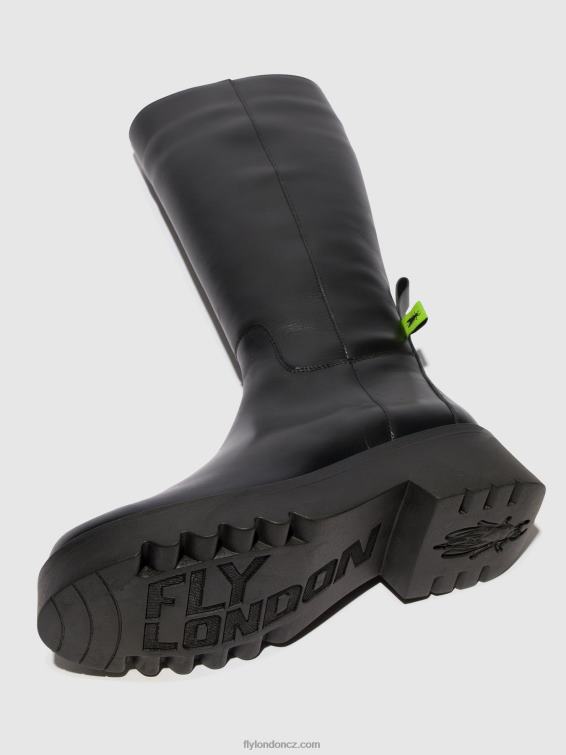 Černá Fly London ženy boty na zip mynt908 2HX4R302