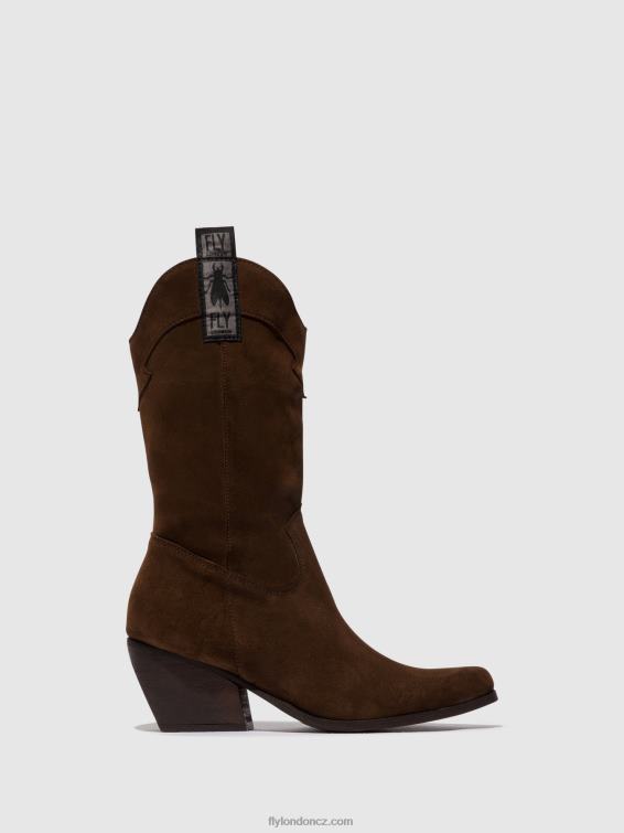 čokoláda Fly London ženy boty na zip teke906 2HX4R293