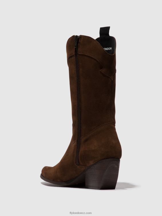 čokoláda Fly London ženy boty na zip teke906 2HX4R293