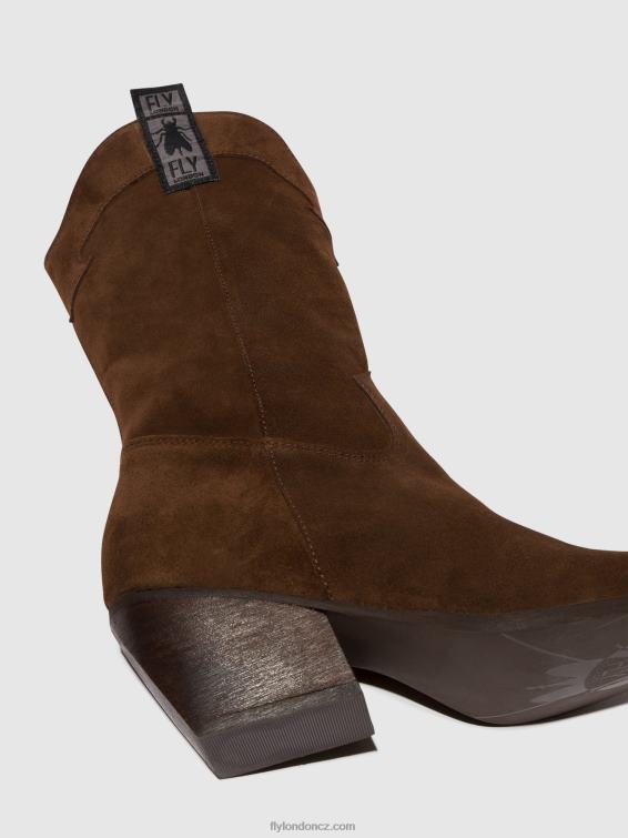 čokoláda Fly London ženy boty na zip teke906 2HX4R293