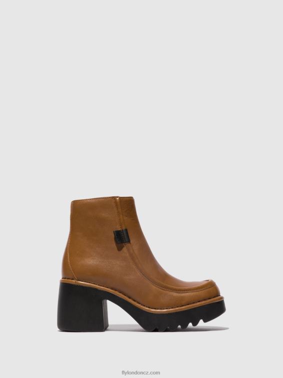 cuoio Fly London ženy kotníkové boty na zip mite249 2HX4R54