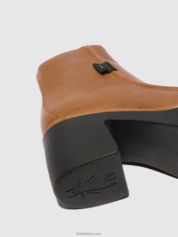 cuoio Fly London ženy kotníkové boty na zip mite249 2HX4R54
