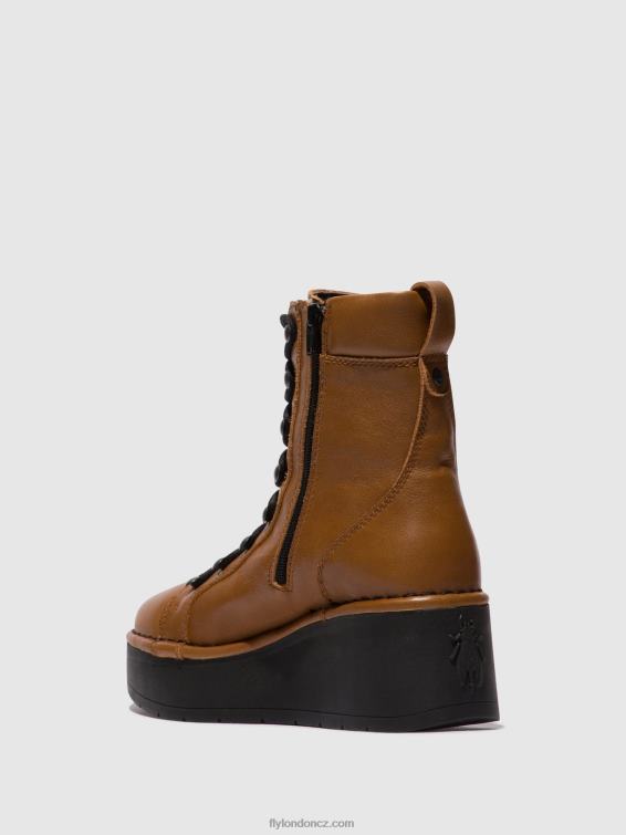 cuoio Fly London ženy šněrovací kotníkové boty hand247 2HX4R103
