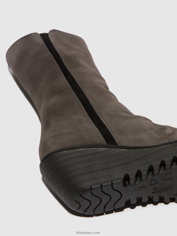 diesel/černý Fly London ženy kotníkové boty na zip yemy408 2HX4R29