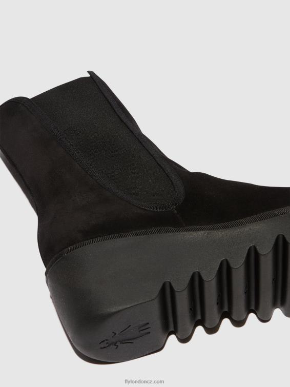 Černá Fly London ženy chelsea kotníkové boty byro395 2HX4R145