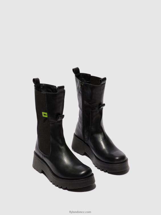 Černá Fly London ženy chelsea kotníkové boty mide904 2HX4R136
