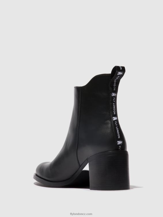 Černá Fly London ženy kotníkové boty na zip ader912 2HX4R78