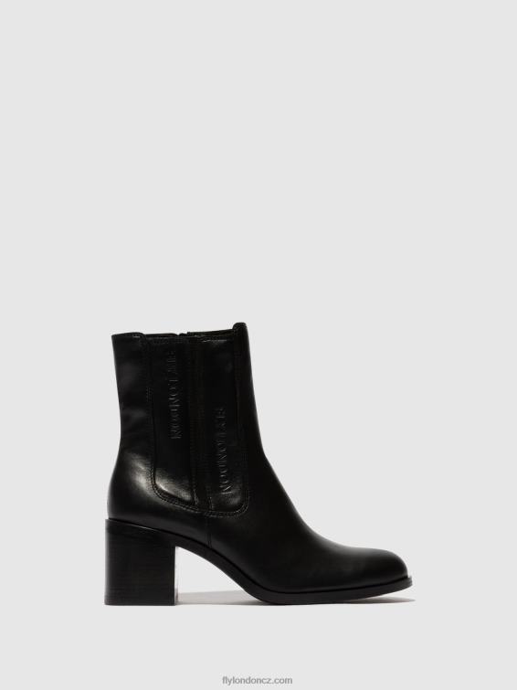 Černá Fly London ženy kotníkové boty na zip amel913 2HX4R70