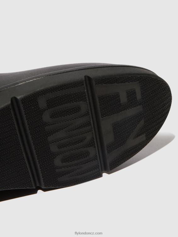 Černá Fly London ženy kotníkové boty na zip nula550 2HX4R48