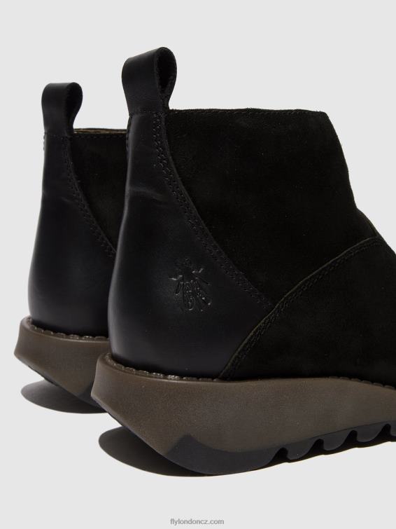 Černá Fly London ženy kotníkové boty na zip sely918 2HX4R45