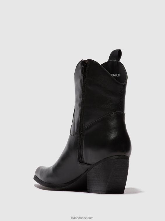 Černá Fly London ženy kotníkové boty na zip tabb905 2HX4R31