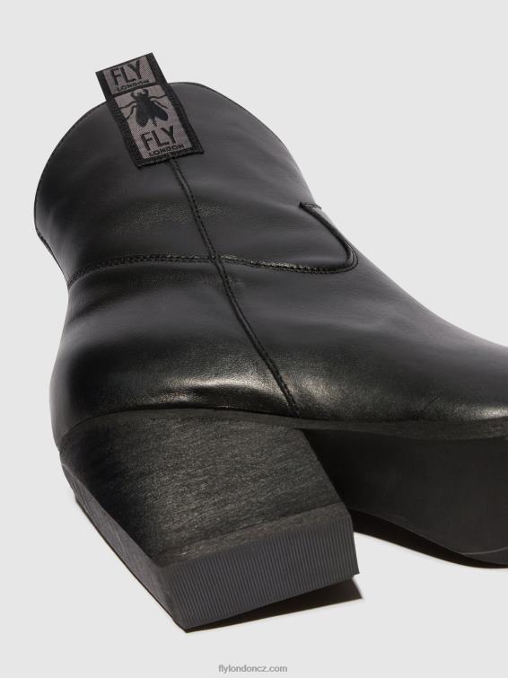 Černá Fly London ženy kotníkové boty na zip tabb905 2HX4R31