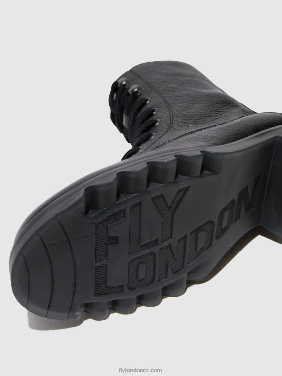 Černá Fly London ženy šněrovací kotníkové boty reid893 2HX4R91