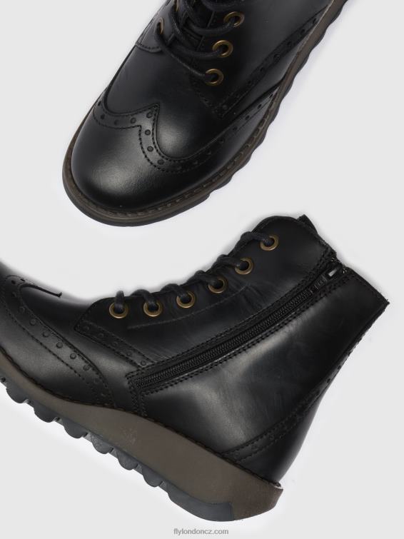 Černá Fly London ženy šněrovací kotníkové boty sarl069 2HX4R254