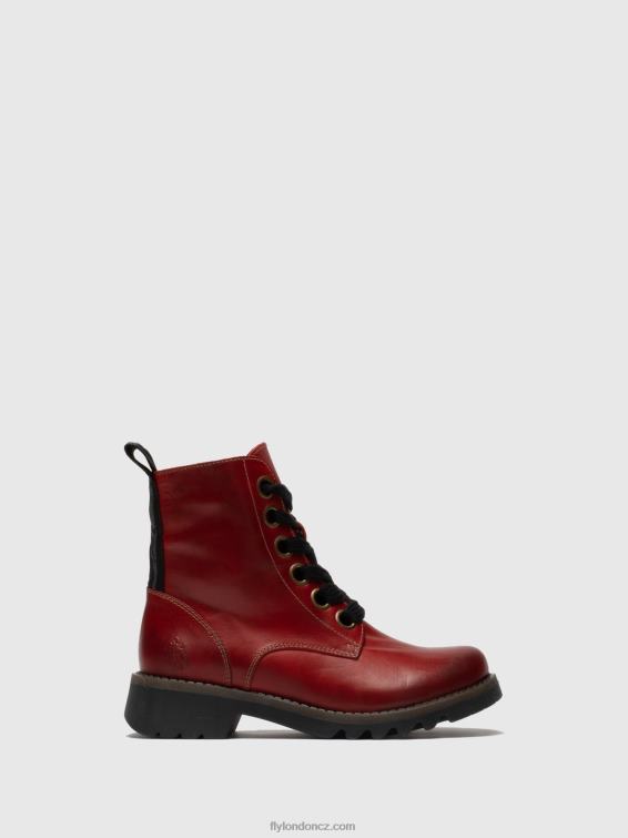 Červené Fly London ženy šněrovací kotníkové boty ragi539 2HX4R284