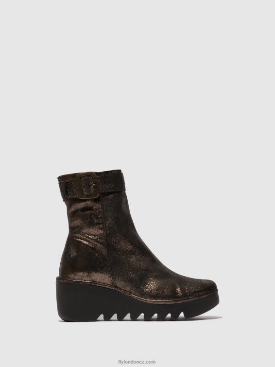 grafit Fly London ženy kotníkové boty na zip bepp396 2HX4R68