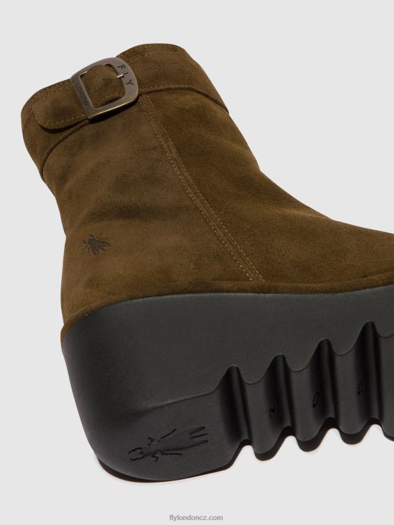 kal Fly London ženy kotníkové boty na zip bepp396 2HX4R61