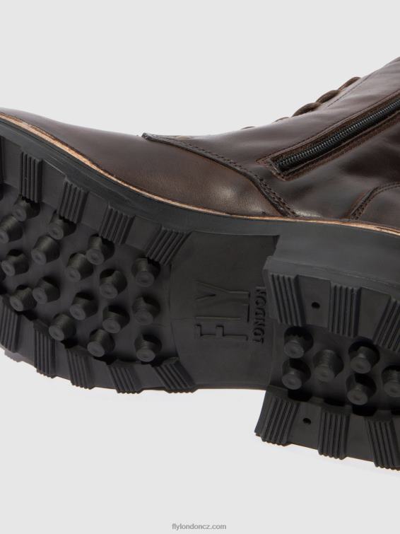 koberec dk. hnědý Fly London ženy šněrovací kotníkové boty thor035 2HX4R245