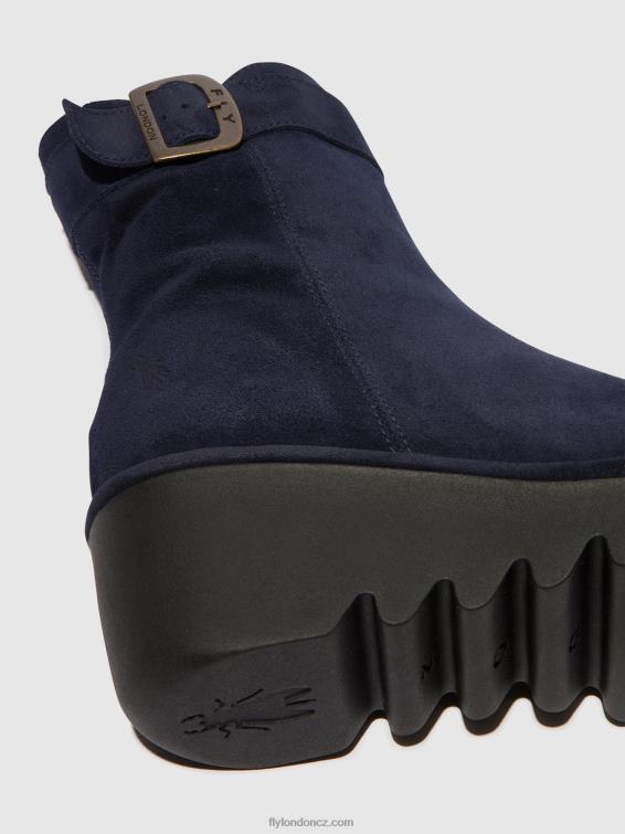 námořnictvo Fly London ženy kotníkové boty na zip bepp396 2HX4R65