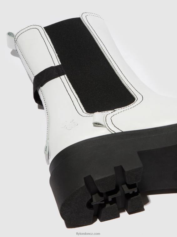 napa bílá Fly London ženy chelsea boots judy819 2HX4R332