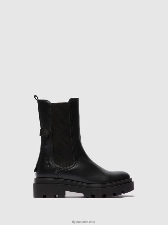 nappa černá Fly London ženy chelsea boots judy819 2HX4R334