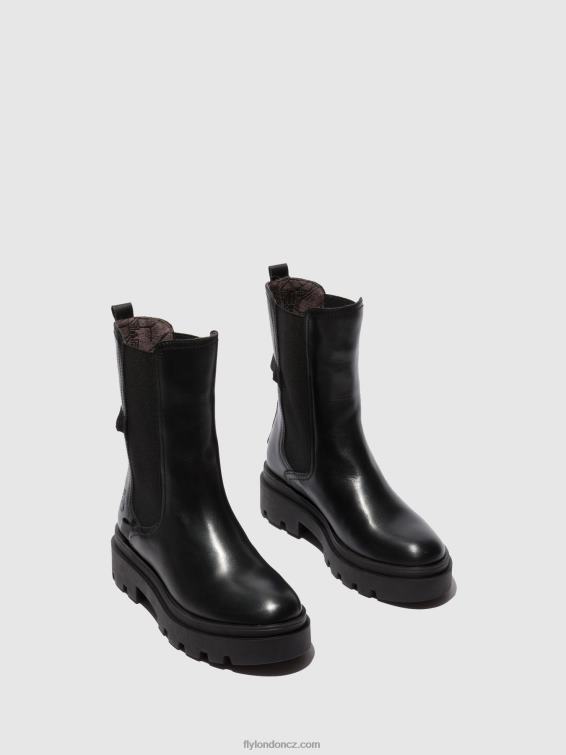 nappa černá Fly London ženy chelsea boots judy819 2HX4R334