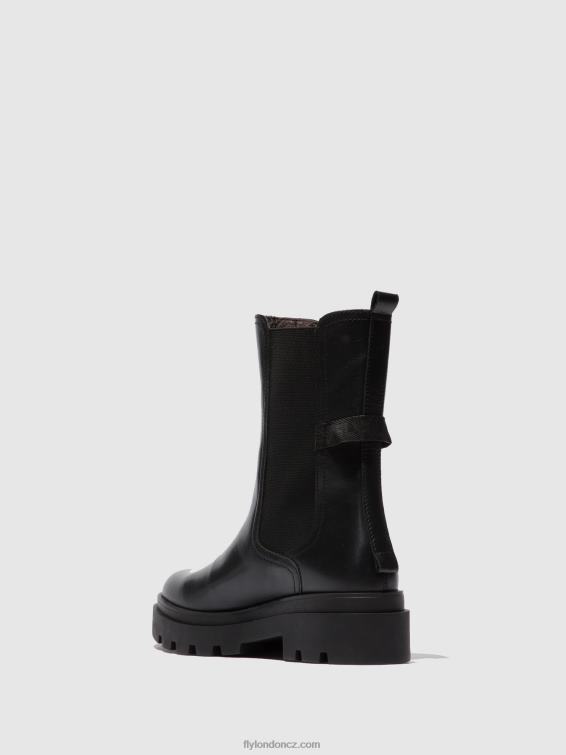 nappa černá Fly London ženy chelsea boots judy819 2HX4R334