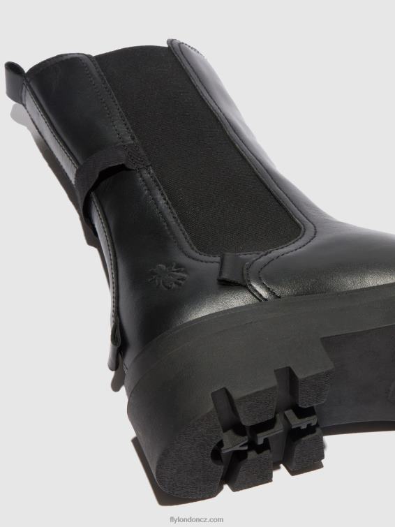 nappa černá Fly London ženy chelsea boots judy819 2HX4R334