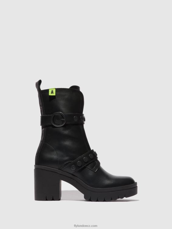nausica černá Fly London ženy kotníkové boty na zip tama888 2HX4R160