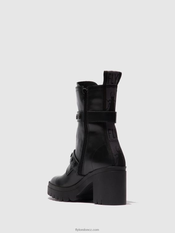 nausica černá Fly London ženy kotníkové boty na zip tama888 2HX4R160