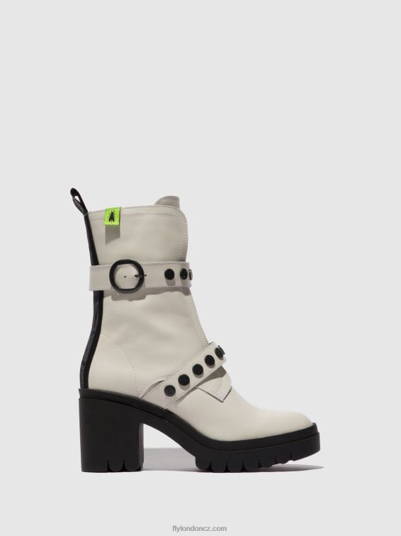 nausica offwhite Fly London ženy kotníkové boty na zip tama888 2HX4R161