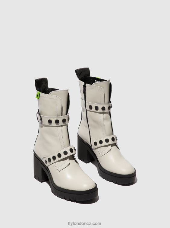 nausica offwhite Fly London ženy kotníkové boty na zip tama888 2HX4R161