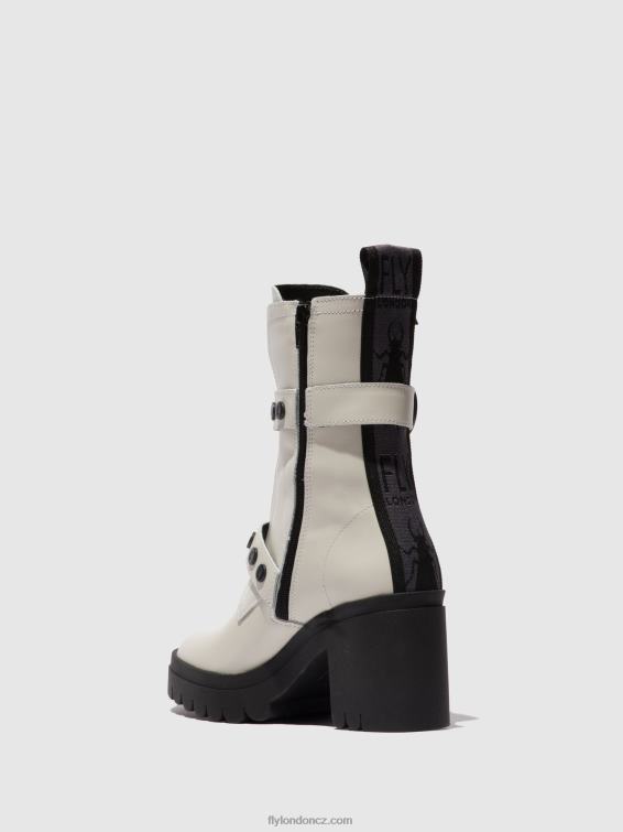 nausica offwhite Fly London ženy kotníkové boty na zip tama888 2HX4R161
