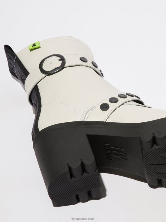 nausica offwhite Fly London ženy kotníkové boty na zip tama888 2HX4R161