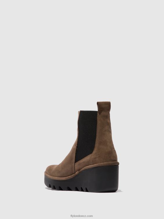 olejovitá taupe Fly London ženy chelsea kotníkové boty bagu233 2HX4R231