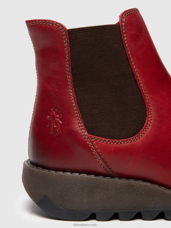 salv červená Fly London ženy chelsea kotníkové boty 2HX4R275