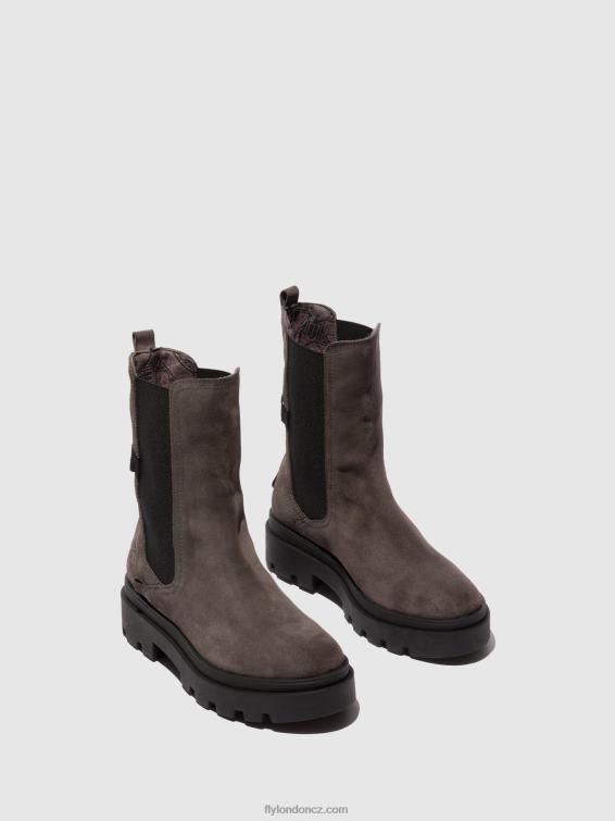 semišově šedé Fly London ženy chelsea boots judy819 2HX4R333