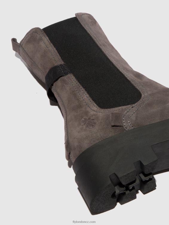 semišově šedé Fly London ženy chelsea boots judy819 2HX4R333