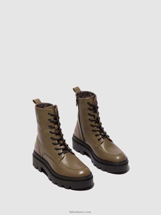 taupe Fly London ženy šněrovací kotníkové boty jaye878 2HX4R101